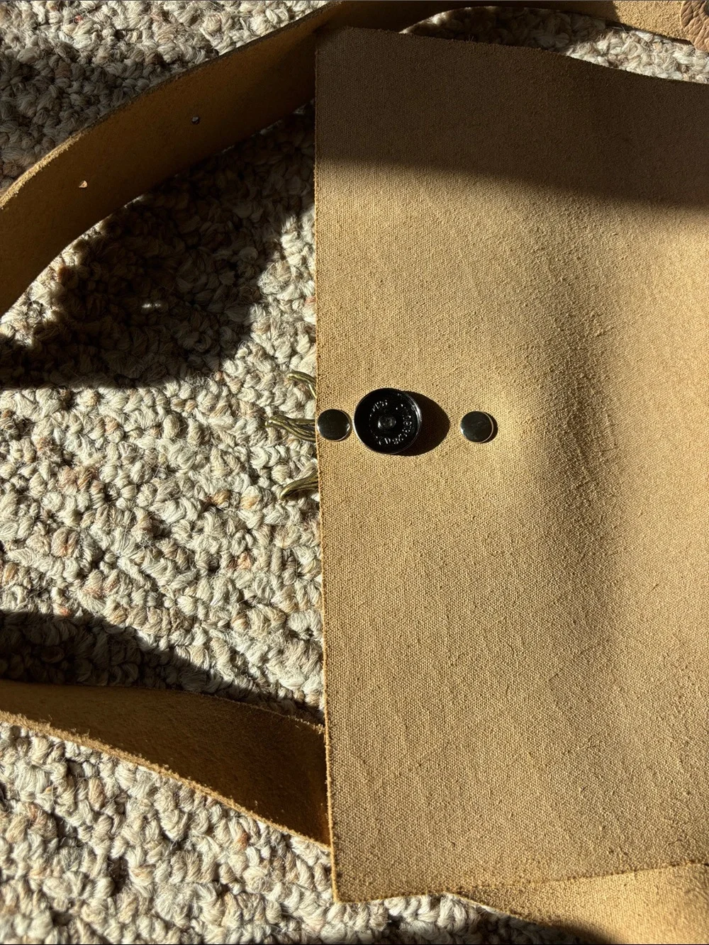 Individual Art Leather baguette bag in 100% handcrafted leather with wallet